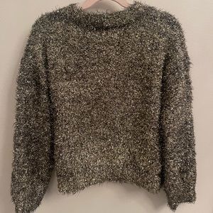 Girl’s Sweater Gold and Black Size 8-10